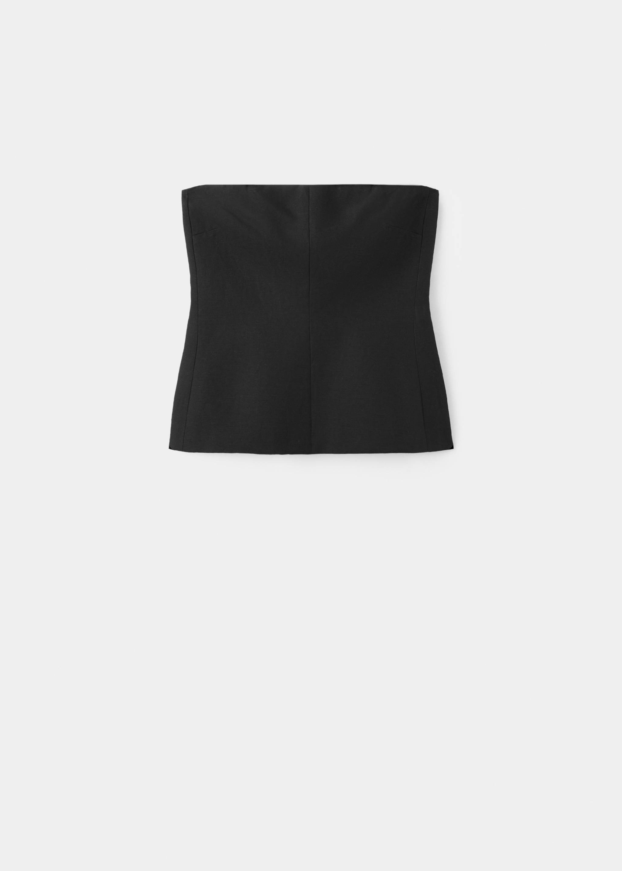 Strapless linen top - Article without model