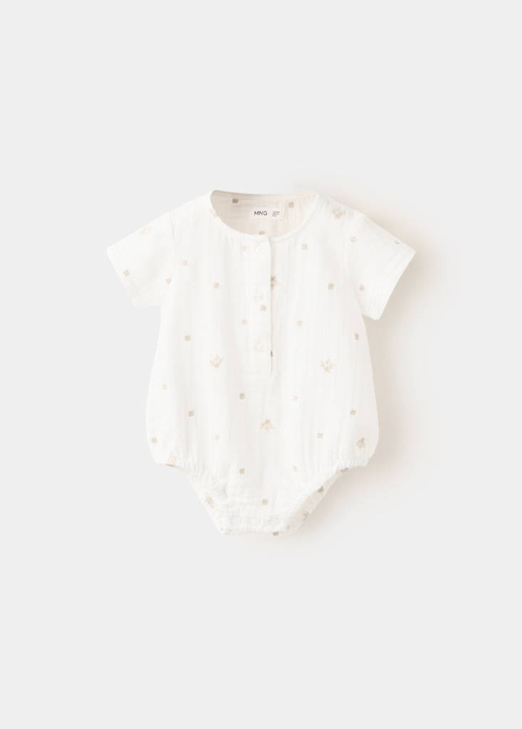 Embroidered details romper - thumbnail 2