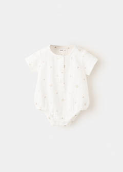 Embroidered details romper — Off White 1