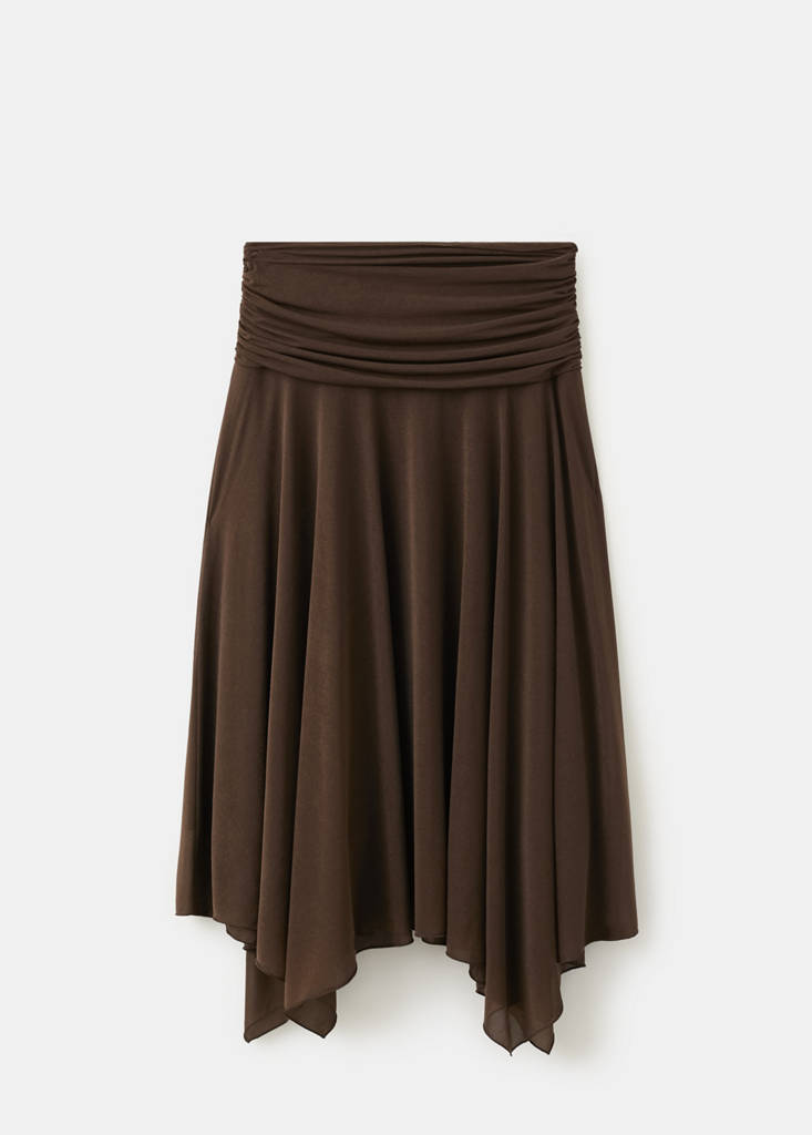 Asymmetric chiffon skirt thumbnail 7