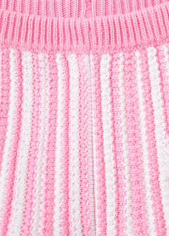 Striped crochet shorts — Pink 5