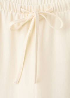Straight mid-rise trousers — Ecru 6