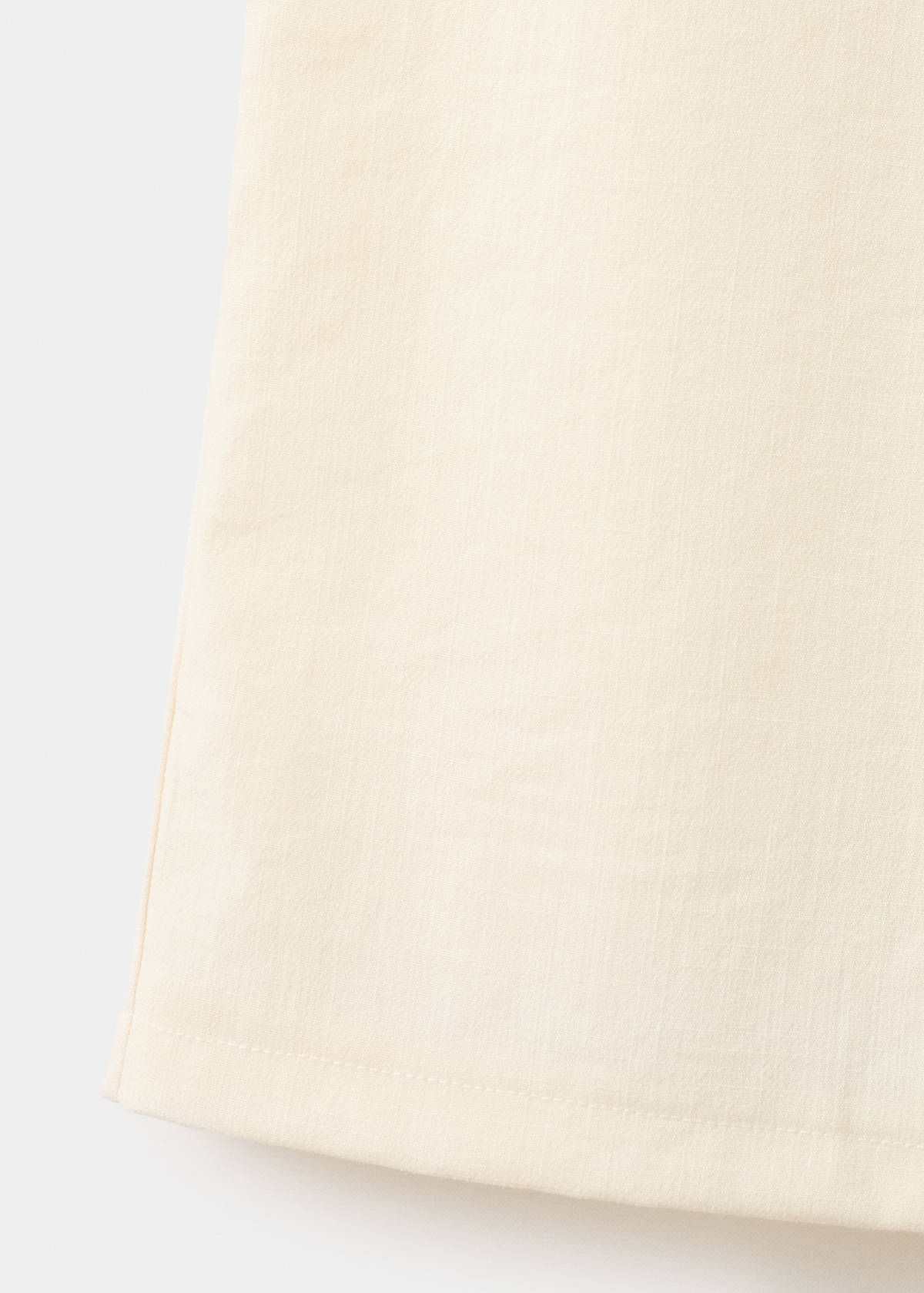 Straight mid-rise trousers — Ecru