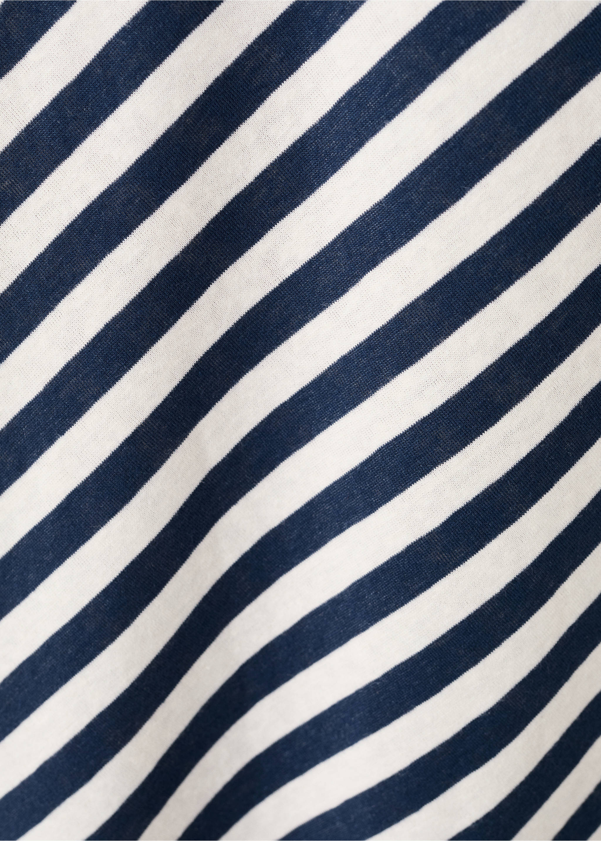 Knitted dress with draped straps - Details of the article 0, Navy. Ref: 37091431-00.
