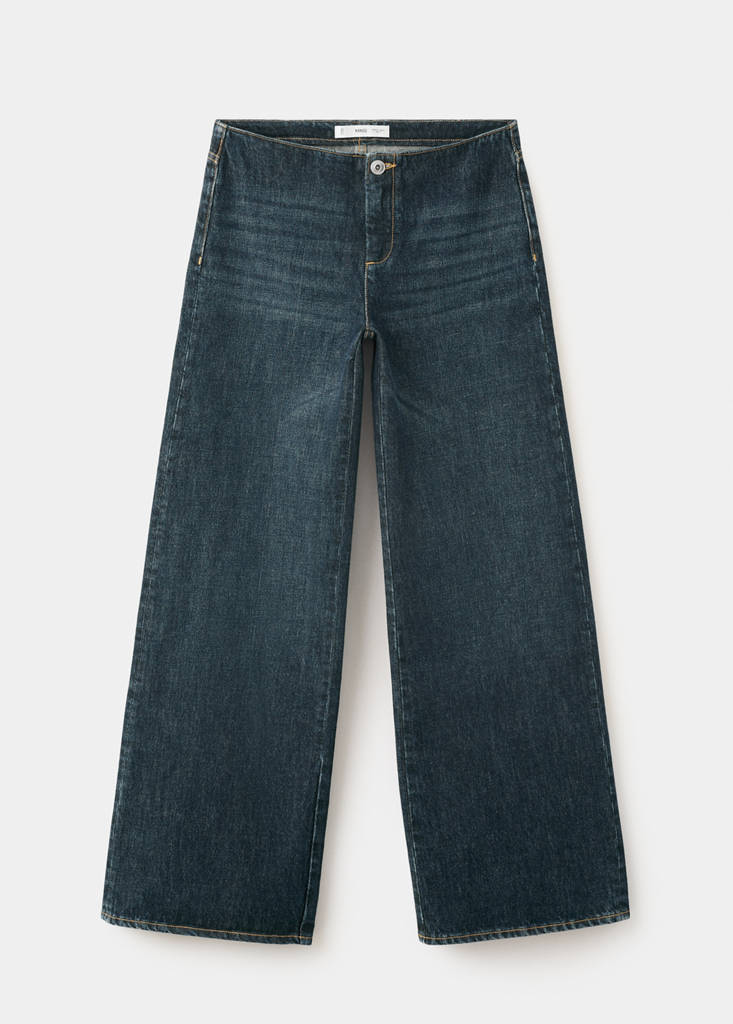 Low-waist wide-leg jeans — Medium Vintage Blue