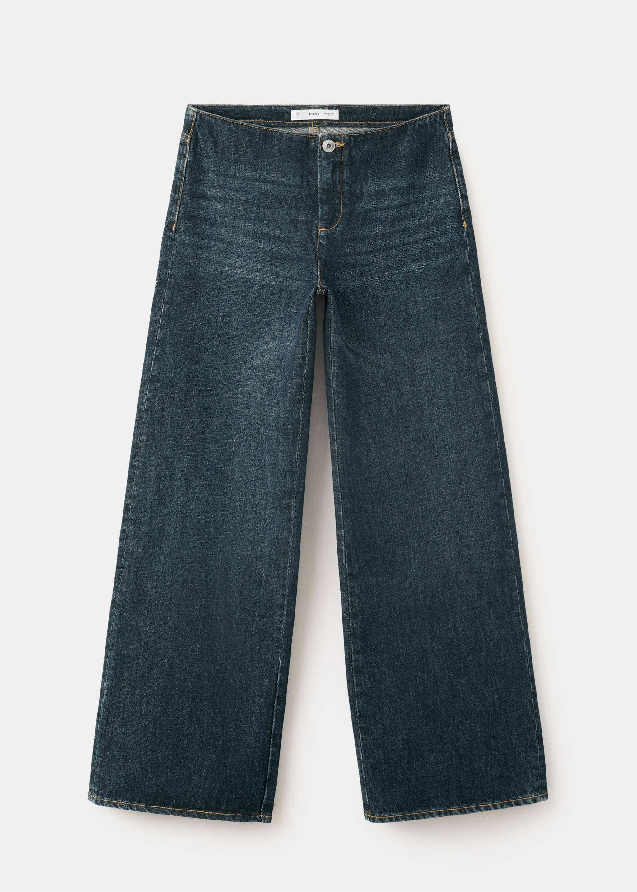 Jean low waist wide leg - Article sans modèle, Bleu moyen vintage. Ref: 37091433-00.