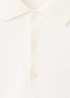 100% cotton fine knit polo — Off White 7