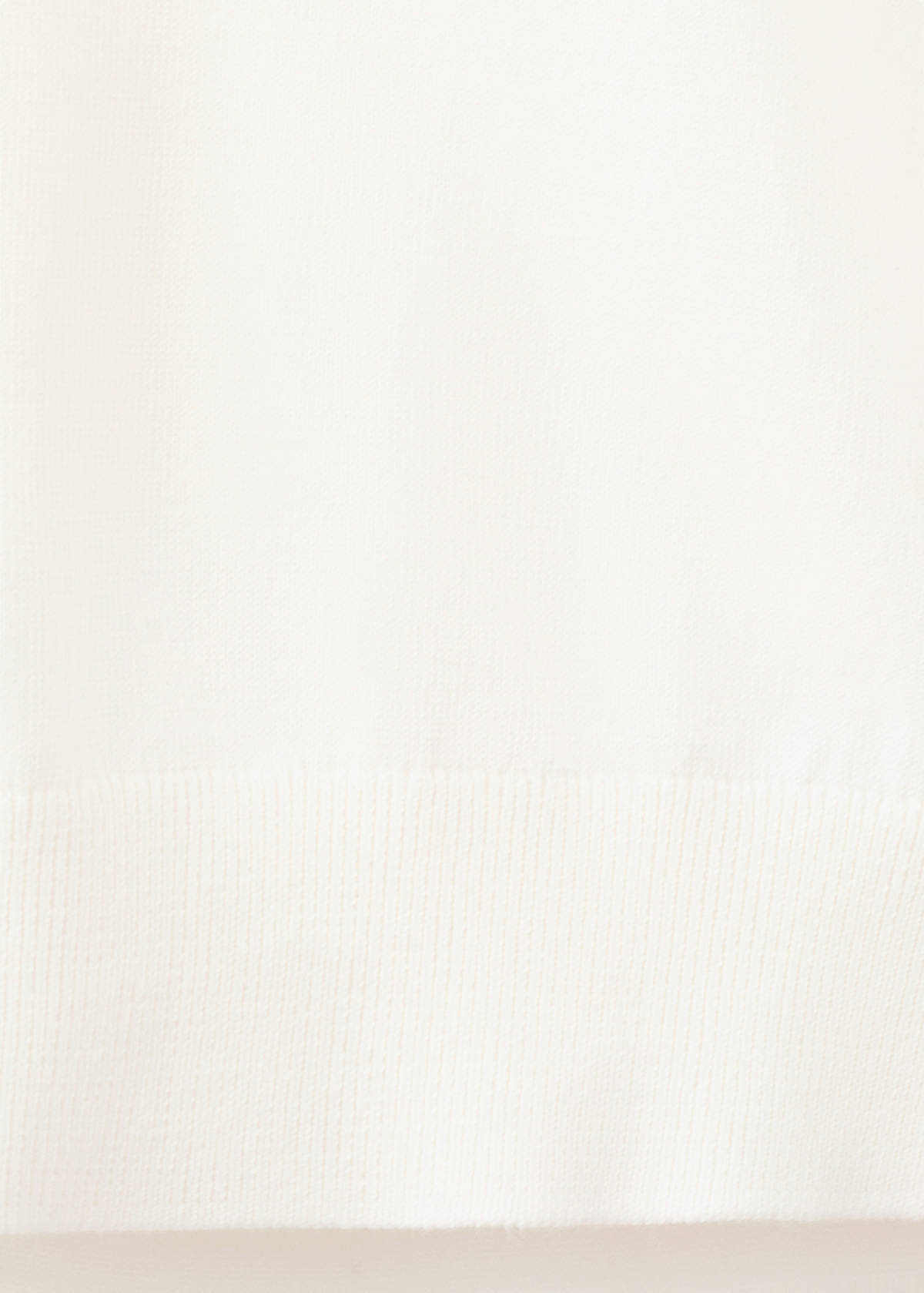 100% cotton fine knit polo — Off White
