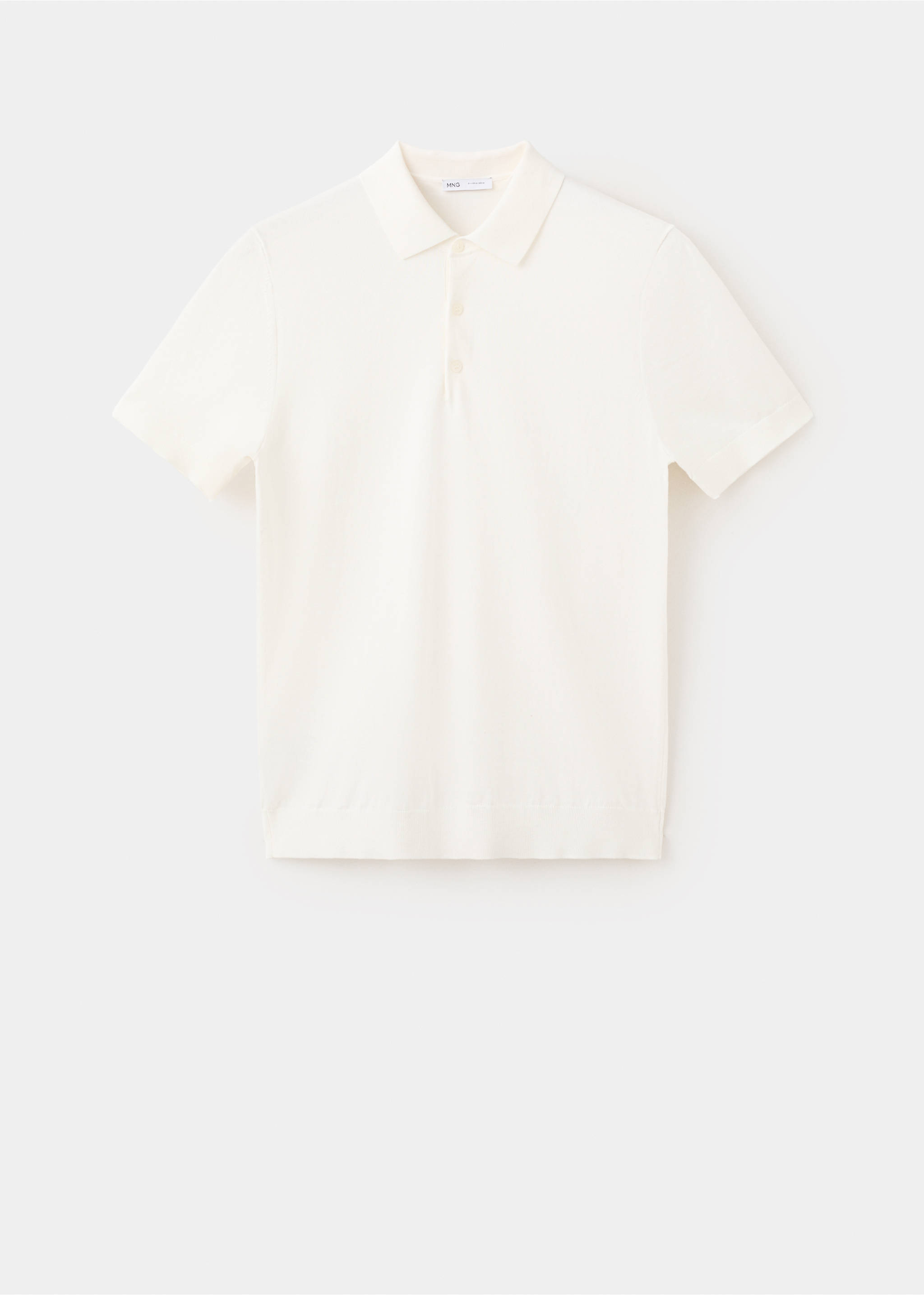 Polo 100 % coton - Article sans modèle, Blanc cassé. Ref: 37091435-00.