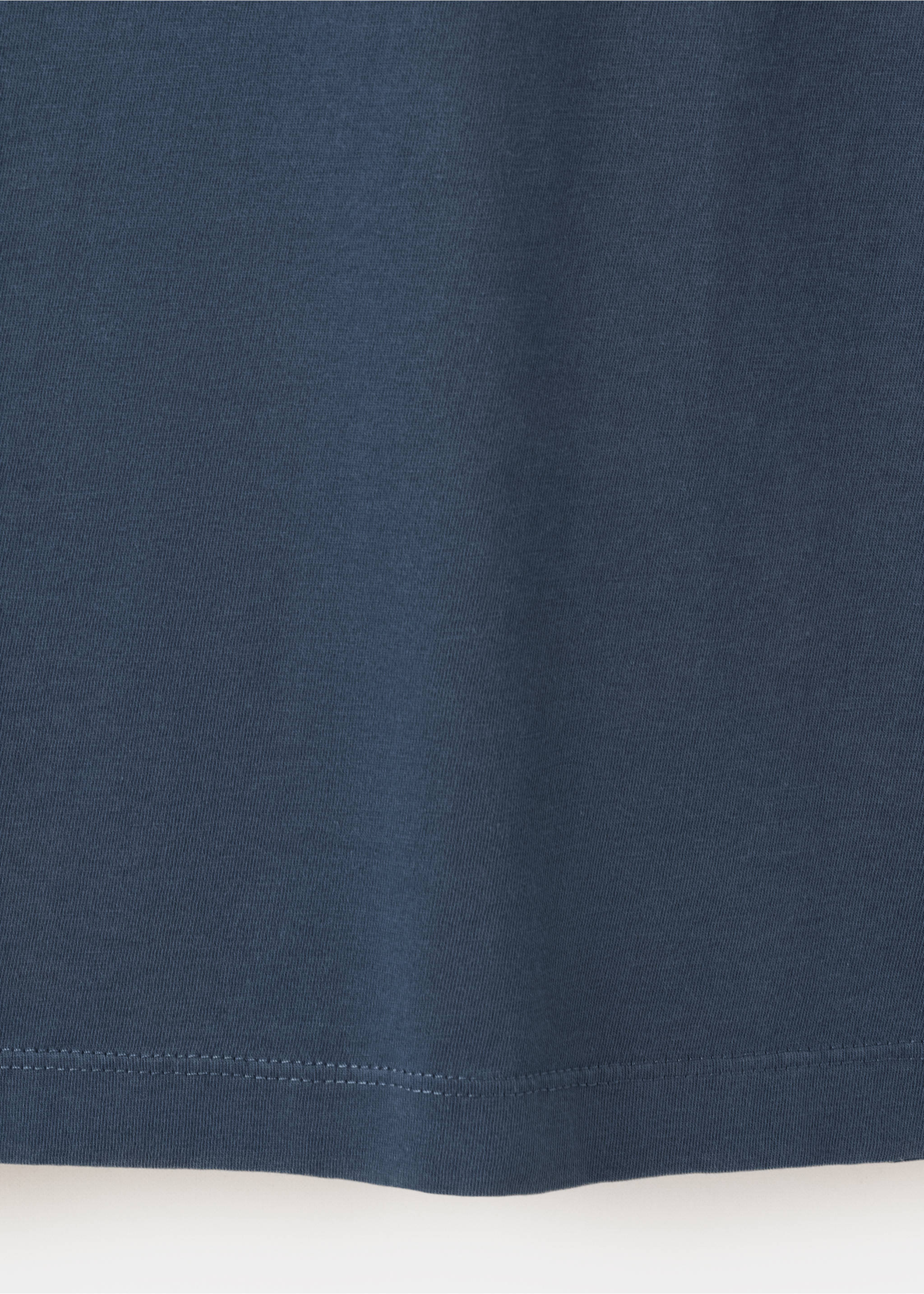 100% cotton washed T-shirt - Details of the article 0, Navy. Ref: 37091439-00.