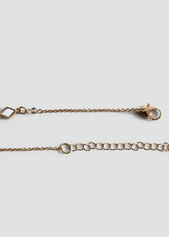 Crystal pendant necklace — Gold 3