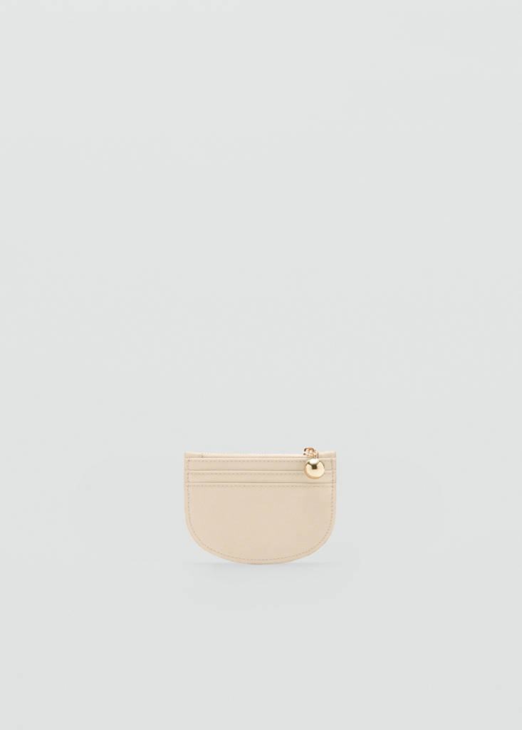 Mini beaded card holder — Pastel Yellow
