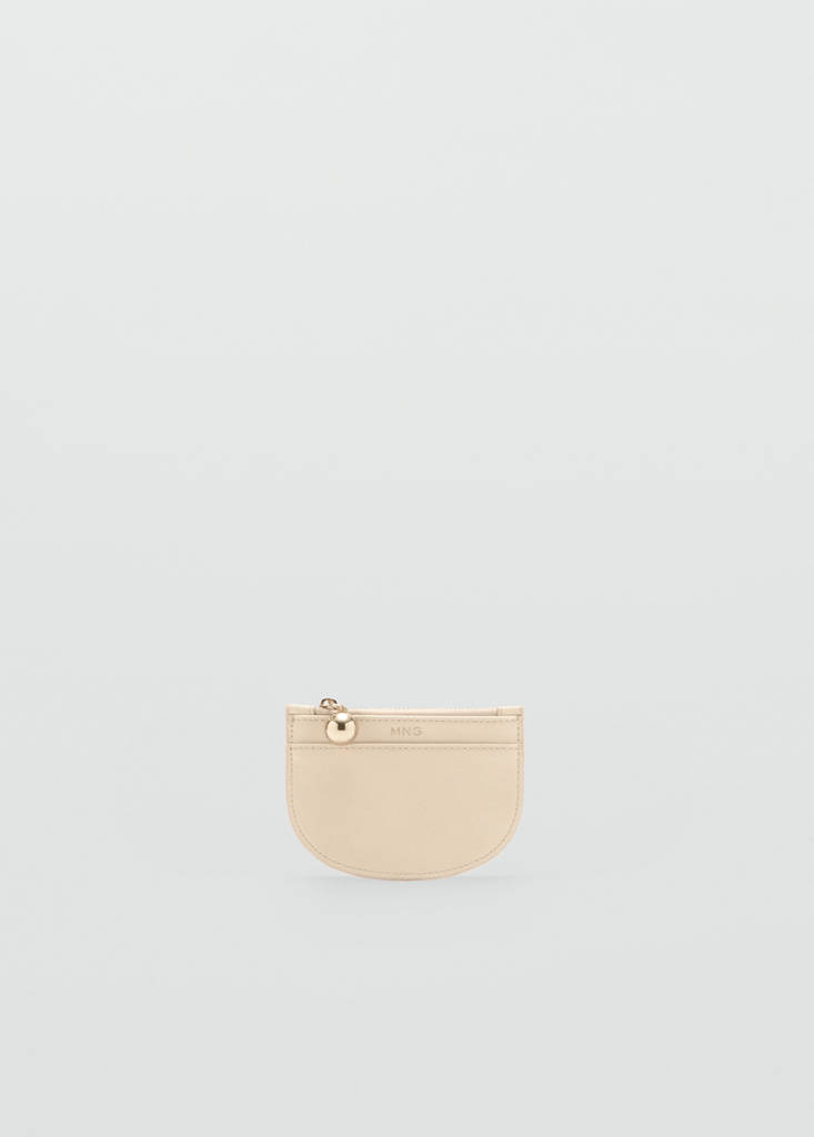 Mini beaded card holder — Pastel Yellow