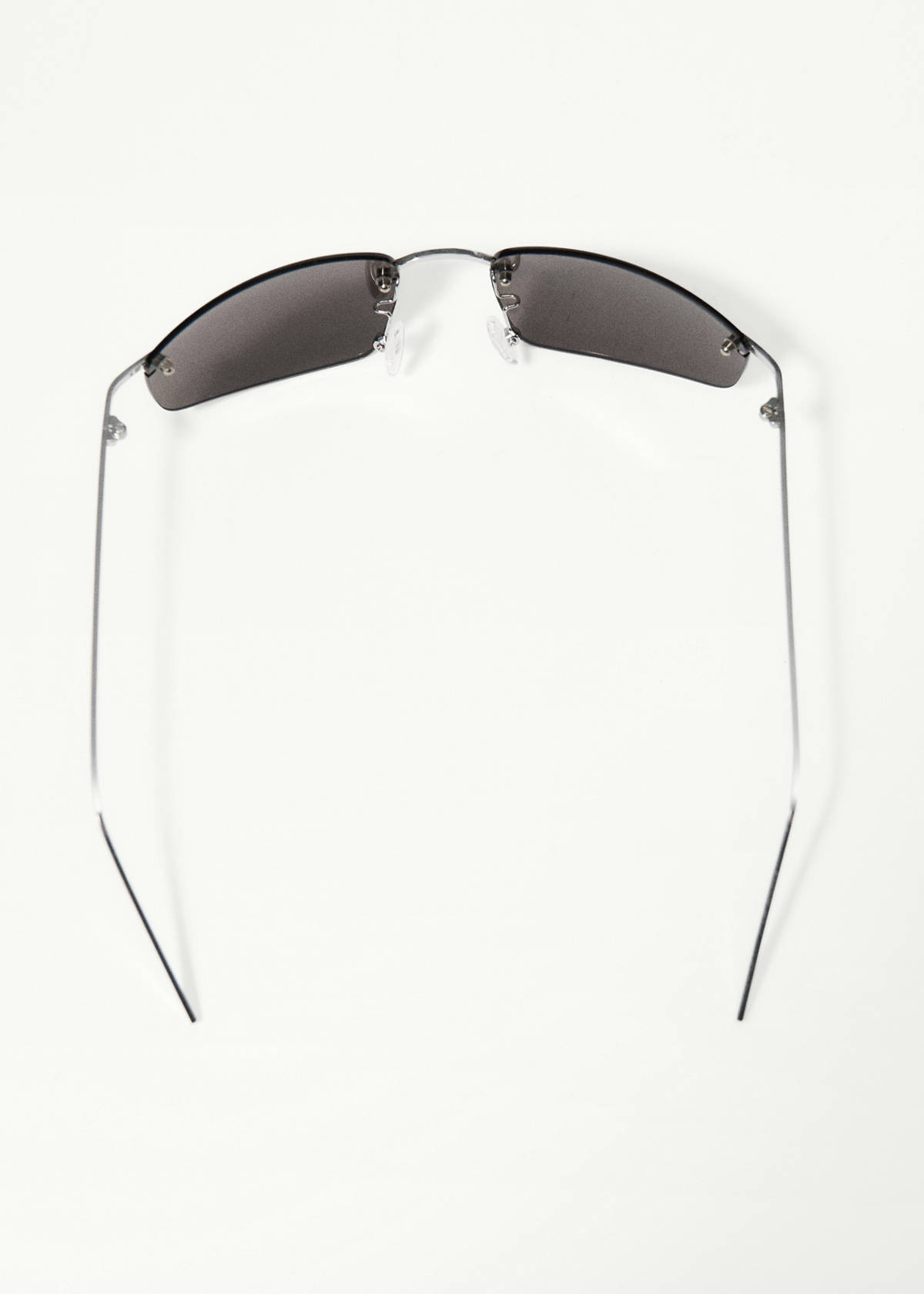 Rimless mirrored sunglasses — Silver