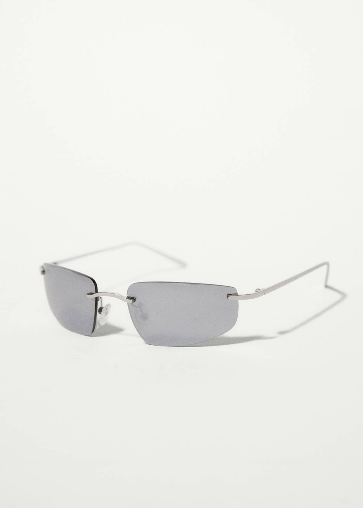 Rimless mirrored sunglasses — Silver