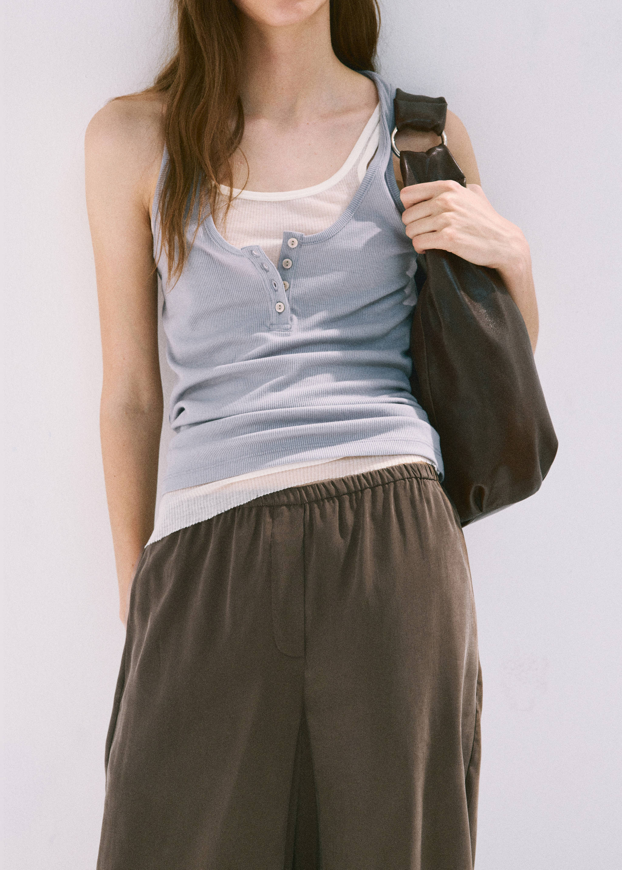 Pantalon bouffant à taille élastique - Détail de l'article 3