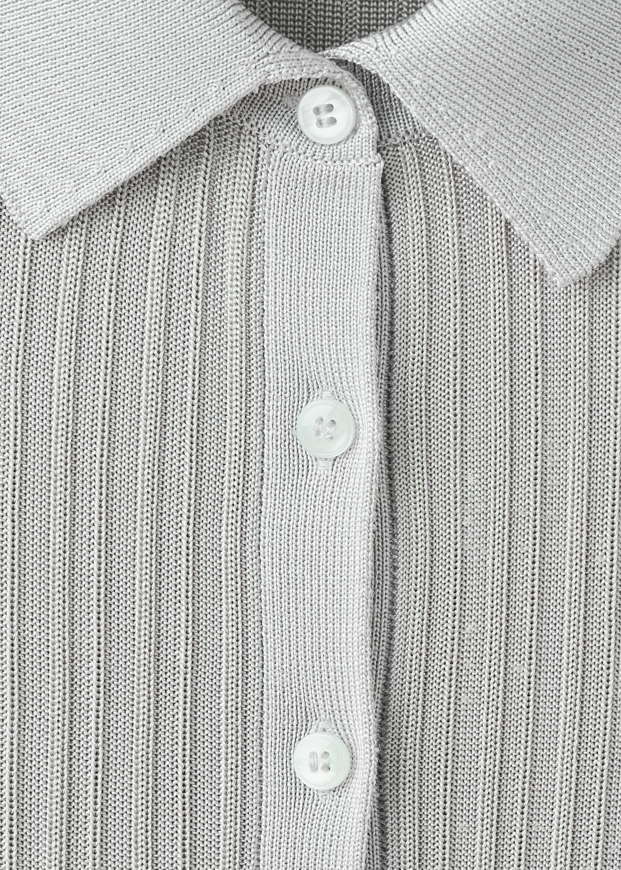 Jersey canalé cuello polo - Detalle del artículo 8
