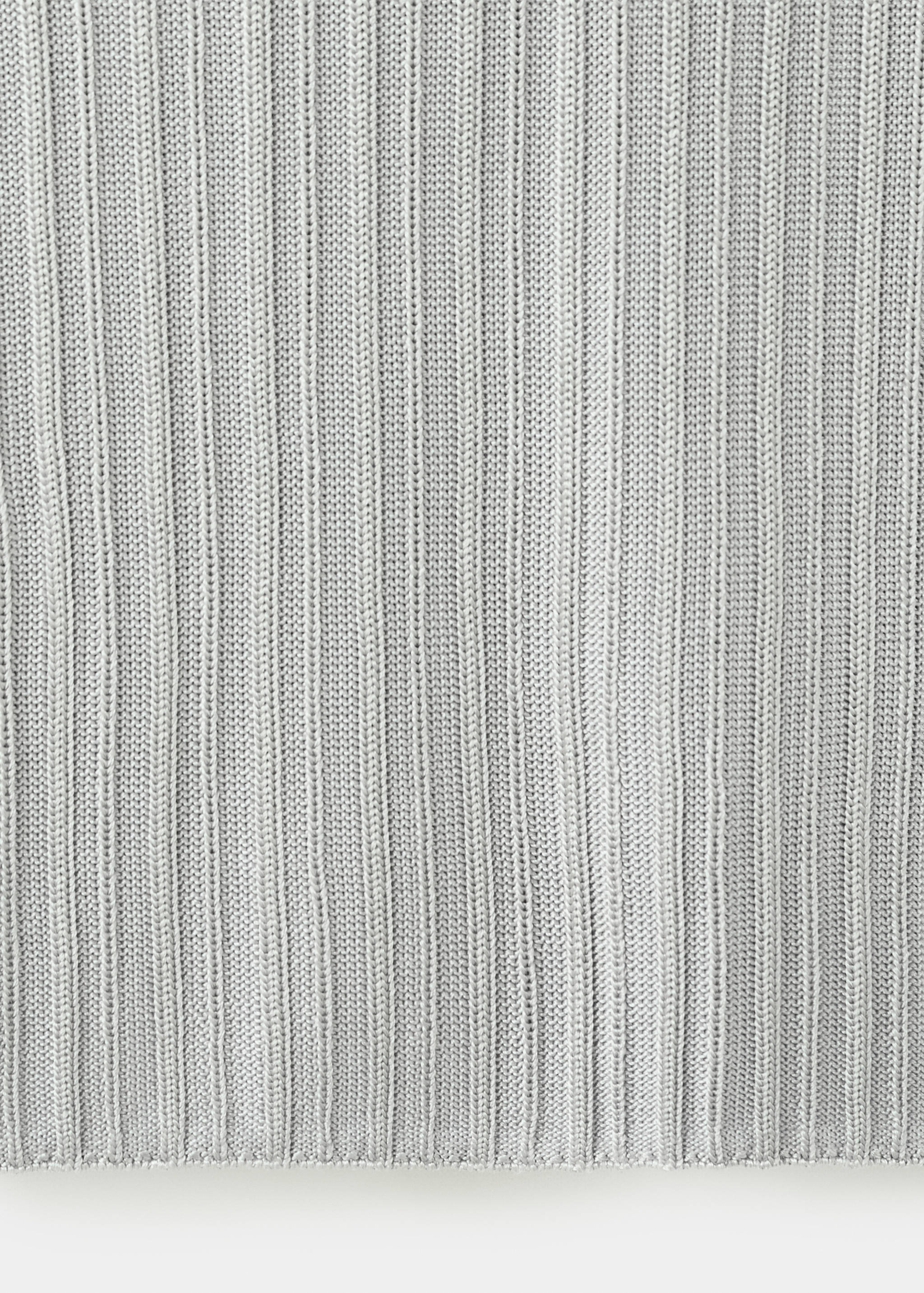 Jersey canalé cuello polo - Detalle del artículo 0