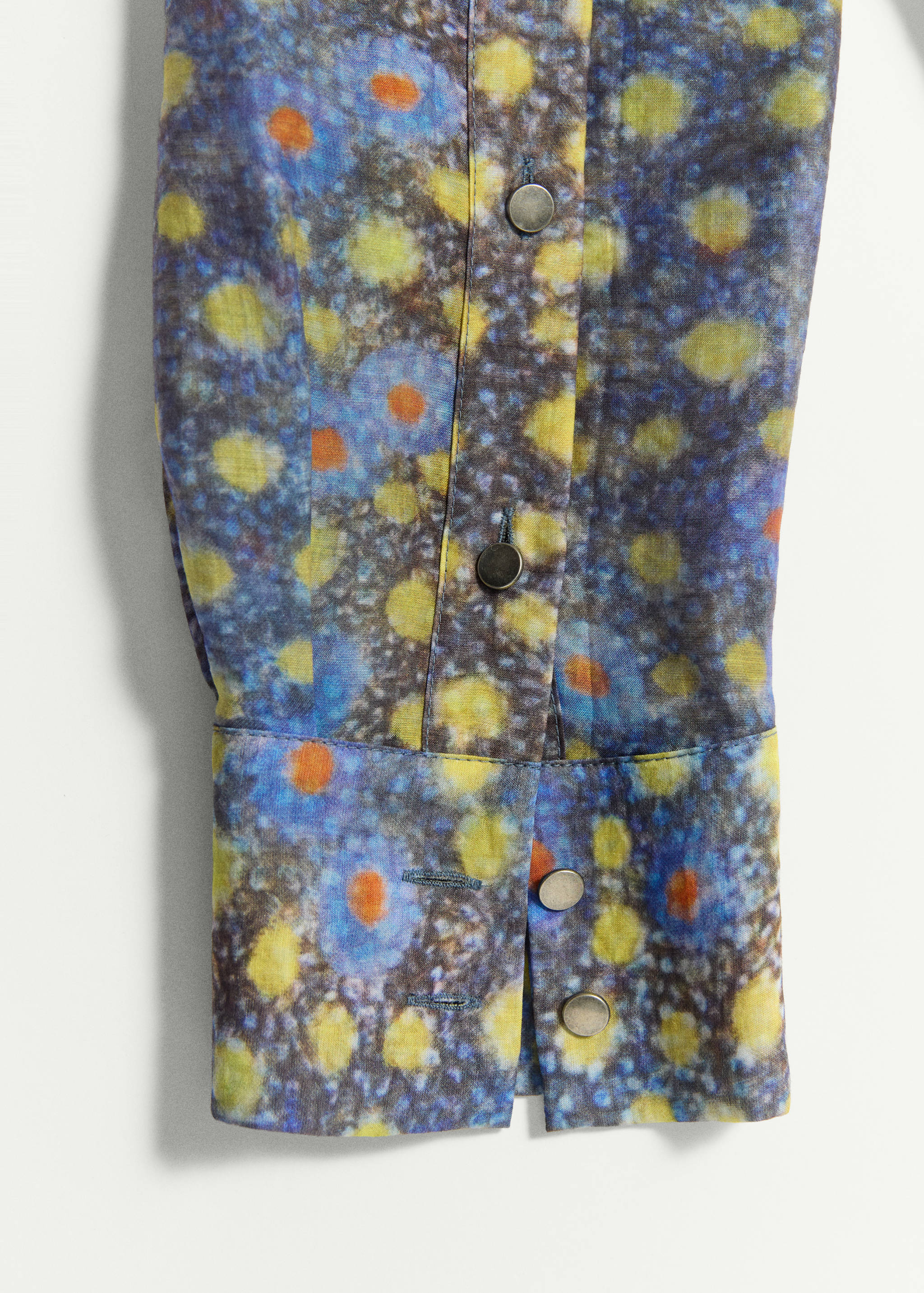 Camisa semitransparente estampada - Detalle del artículo 0