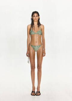 Beaded brazilian bikini briefs — Green 2
