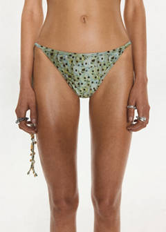 Beaded brazilian bikini briefs — Green 5