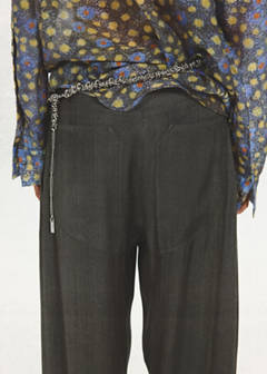 Straight-leg suit trousers with stitching details — Black 6