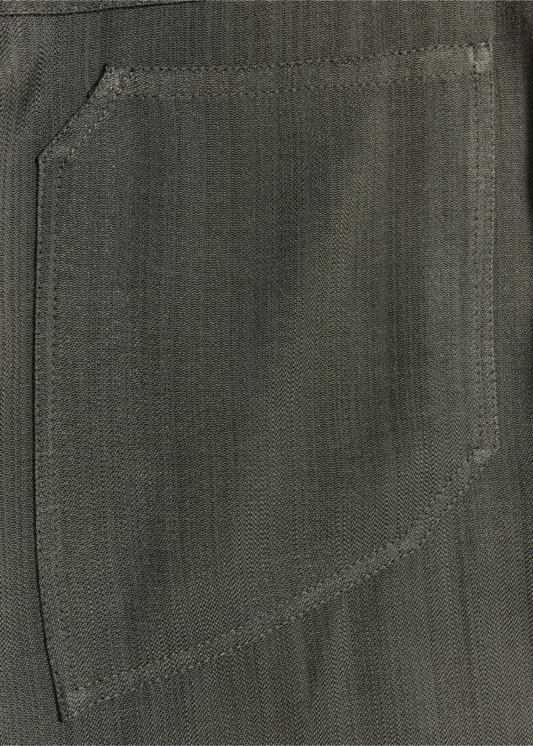 Straight-fit suit trousers - Details of the article 8, Black. Ref: 37091450-00.