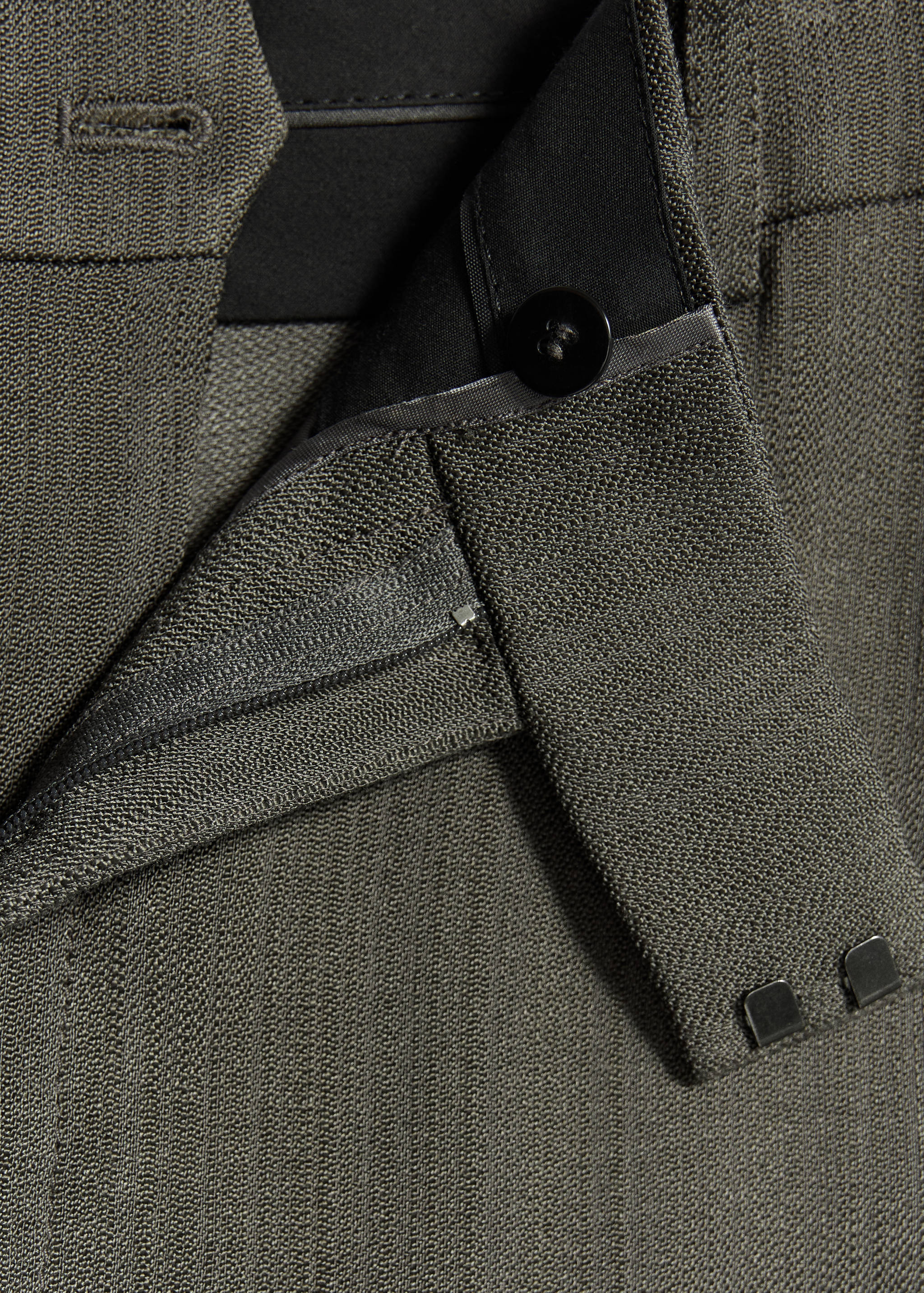 Gerade Anzughose mit Nahtdetails - Detail des Artikels 0
