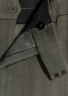 Straight-leg suit trousers with stitching details — Black 12