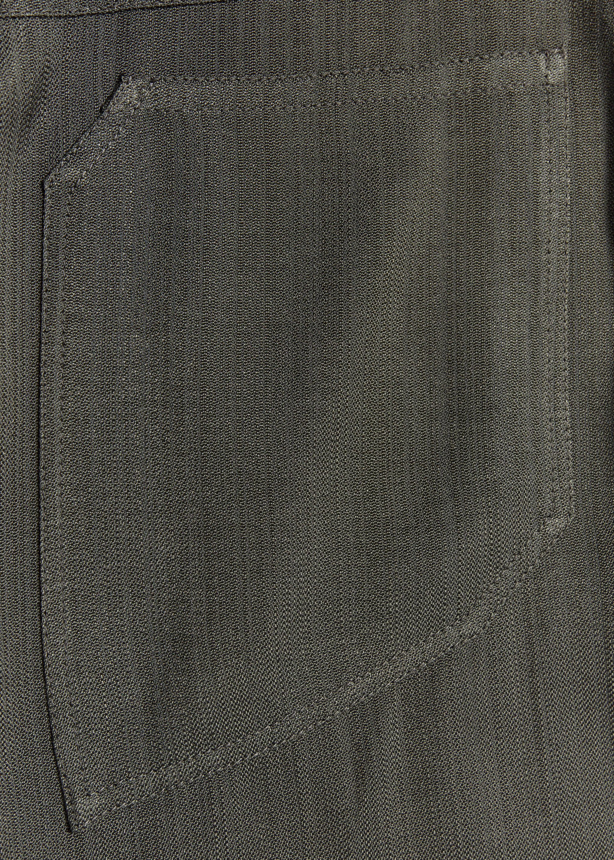 Straight-leg suit trousers with stitching details - Details of the article 1