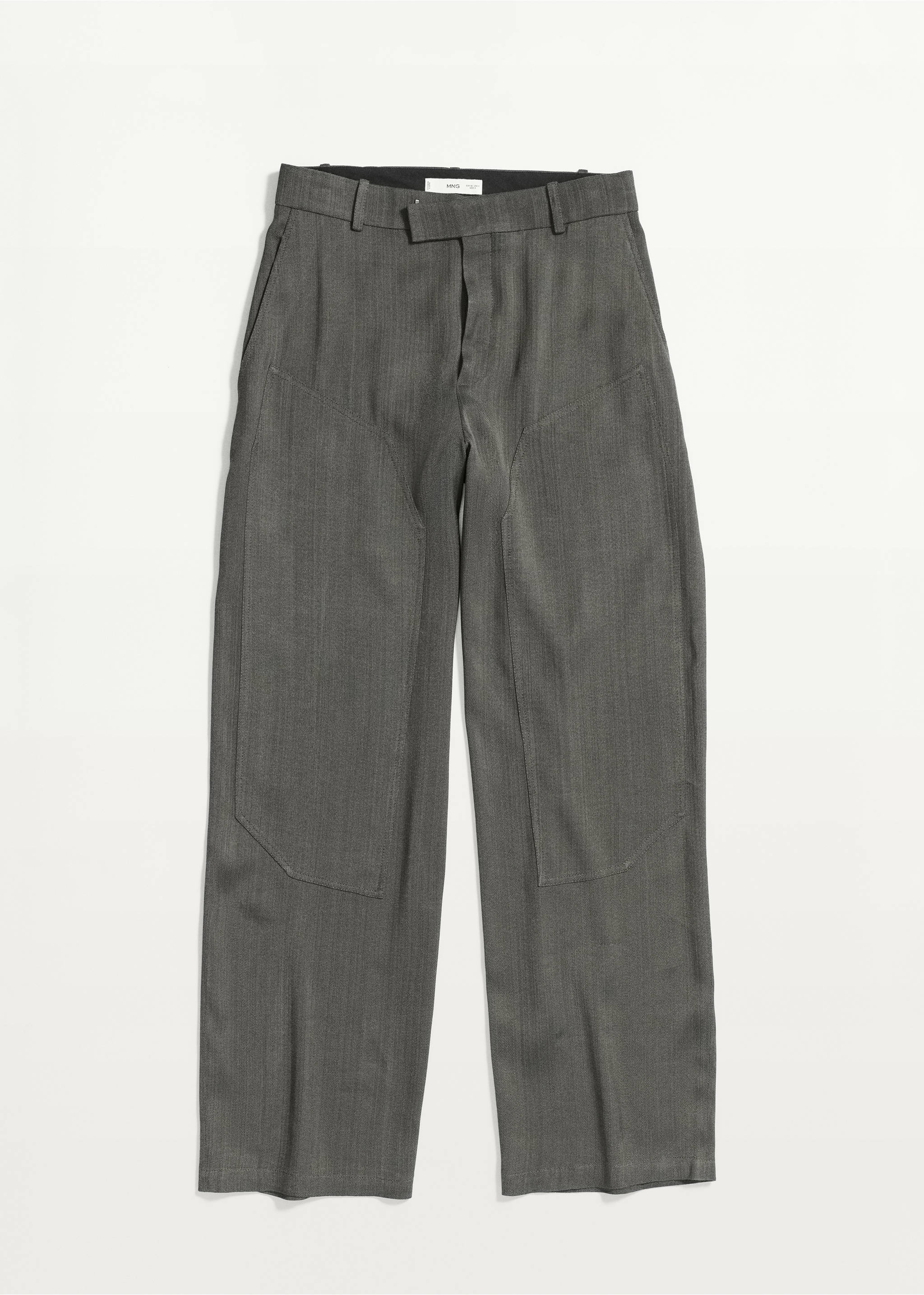 Straight-fit suit trousers - Article without model, Black. Ref: 37091450-00.
