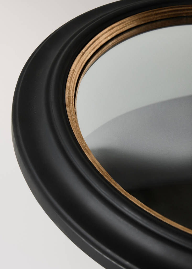 Medium convex mirror — Black