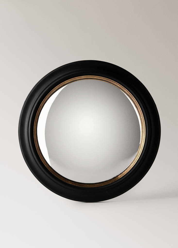 Medium convex mirror — Black