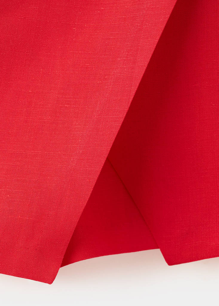 Printed skirt line — Red