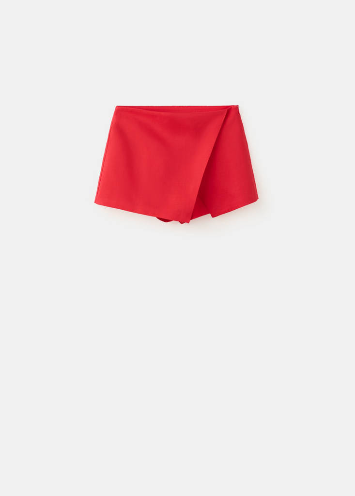 Printed skirt line — Red