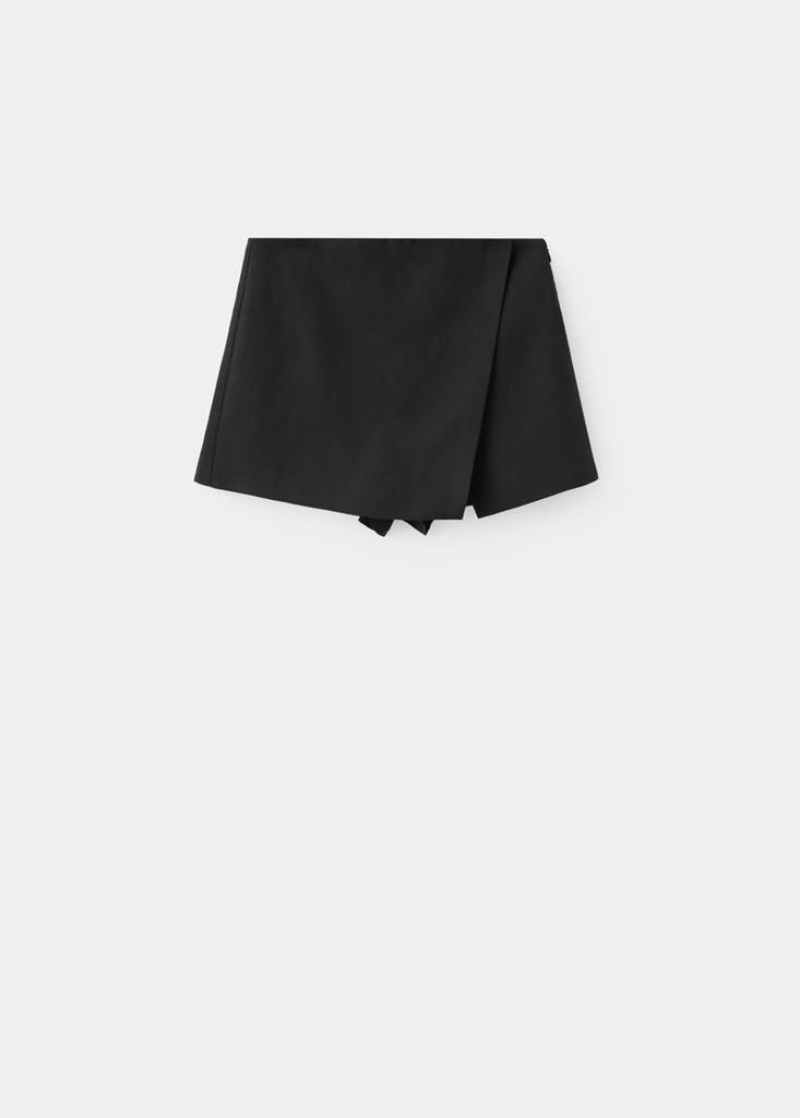 Printed skirt line — Black
