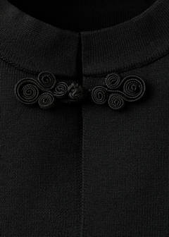 Toggle fastened knit gilet — Black 7