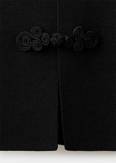 Toggle fastened knit gilet — Black 9