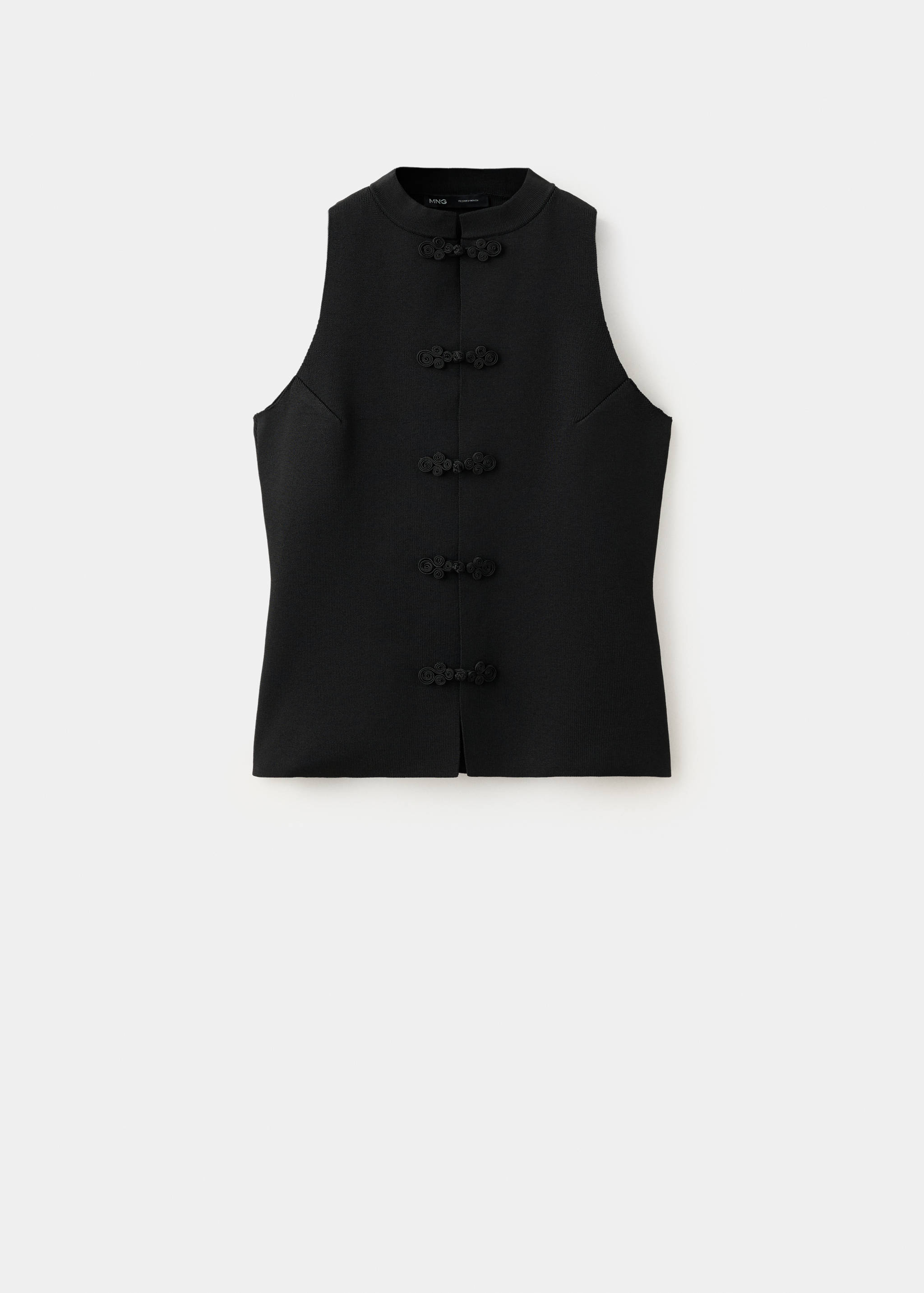 Gilet en maille avec brandebourgs - Article sans modèle