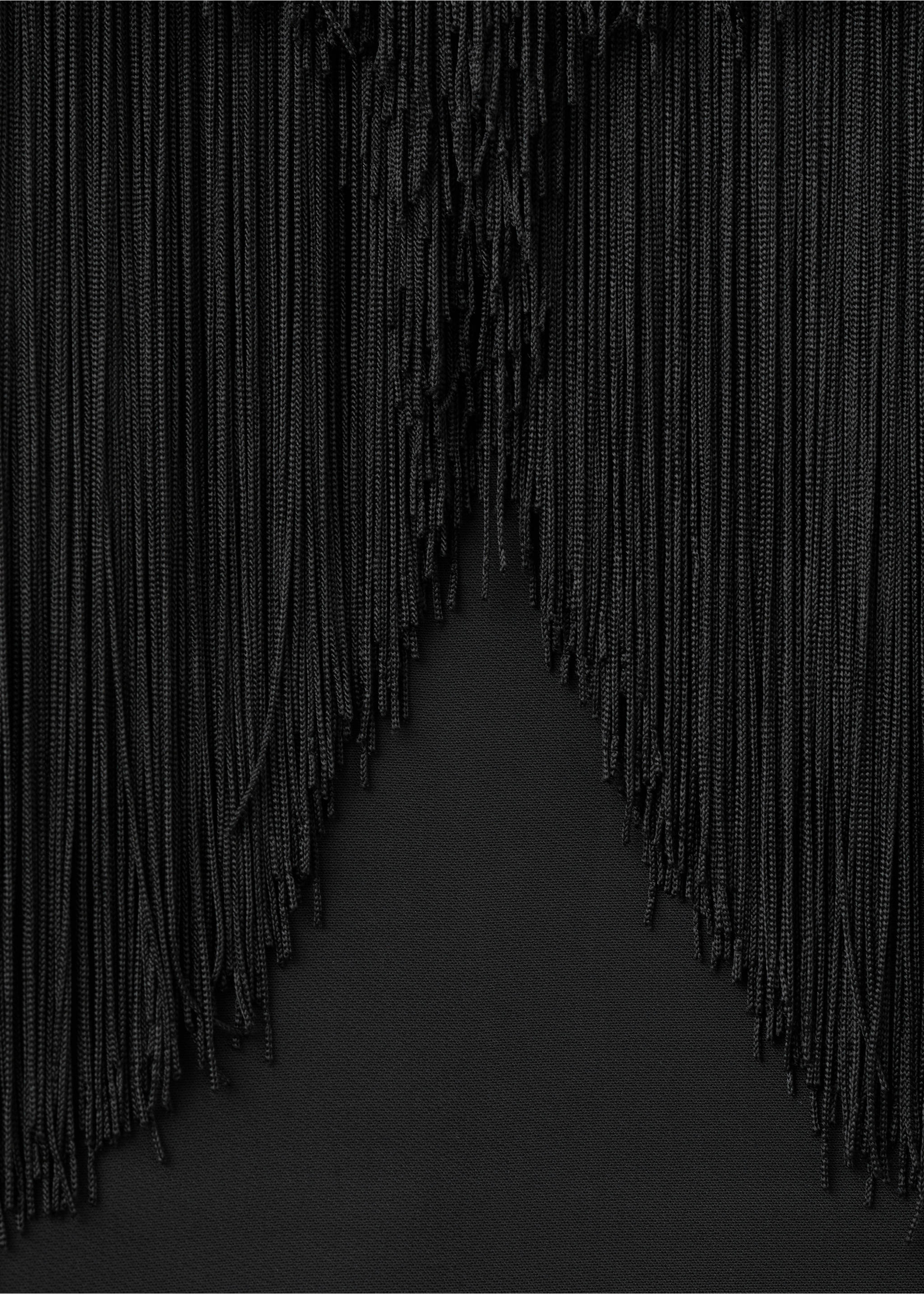 Robe bustier avec franges - Détail de l'article 0, Noir. Ref: 37091457-00.