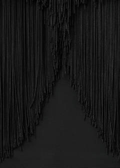 Strapless fringed dress — Black 8