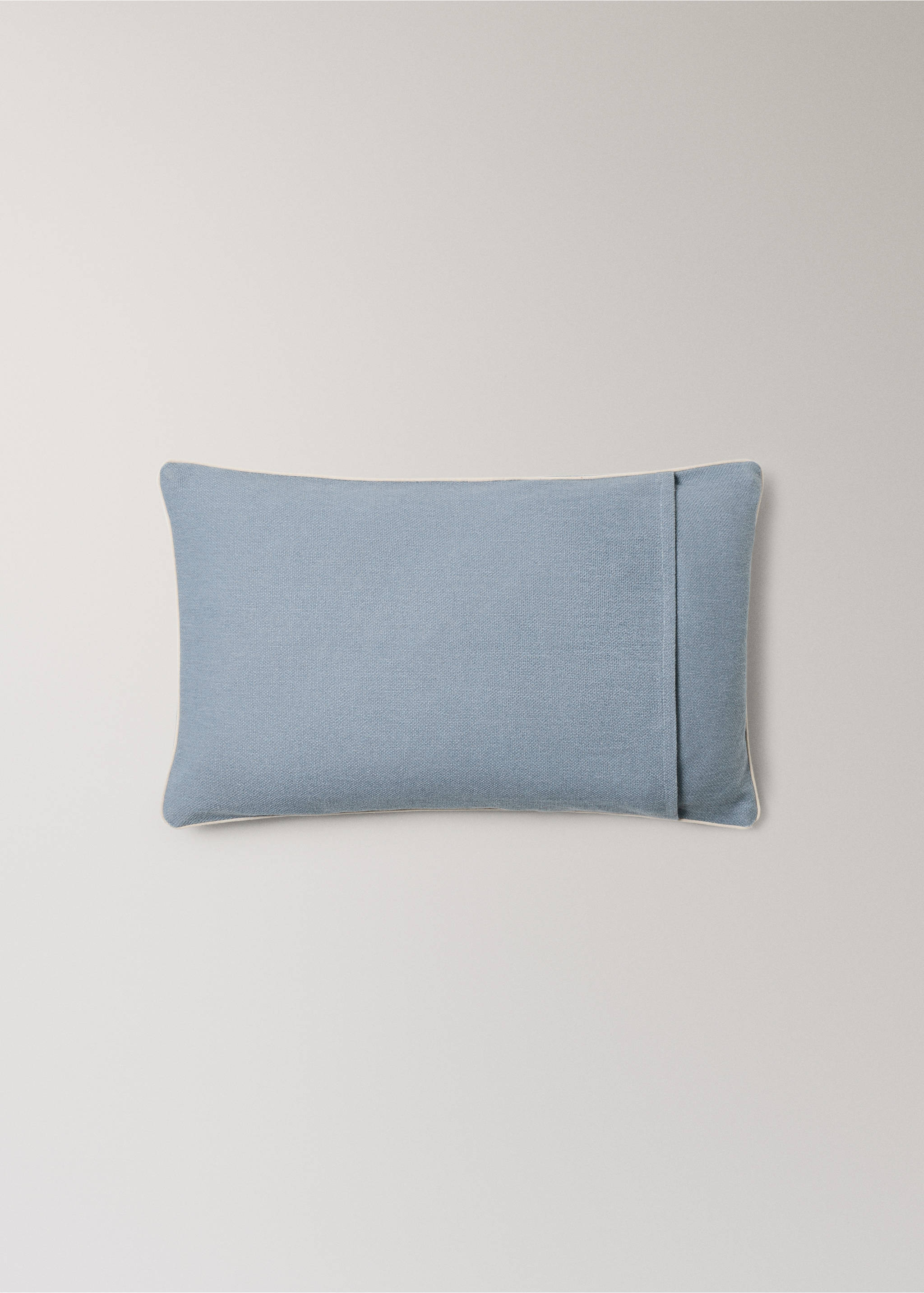 Housse de coussin coton texturé 30x50 cm - Détail de l'article 4, Vert d´eau. Ref: 37091461-00.