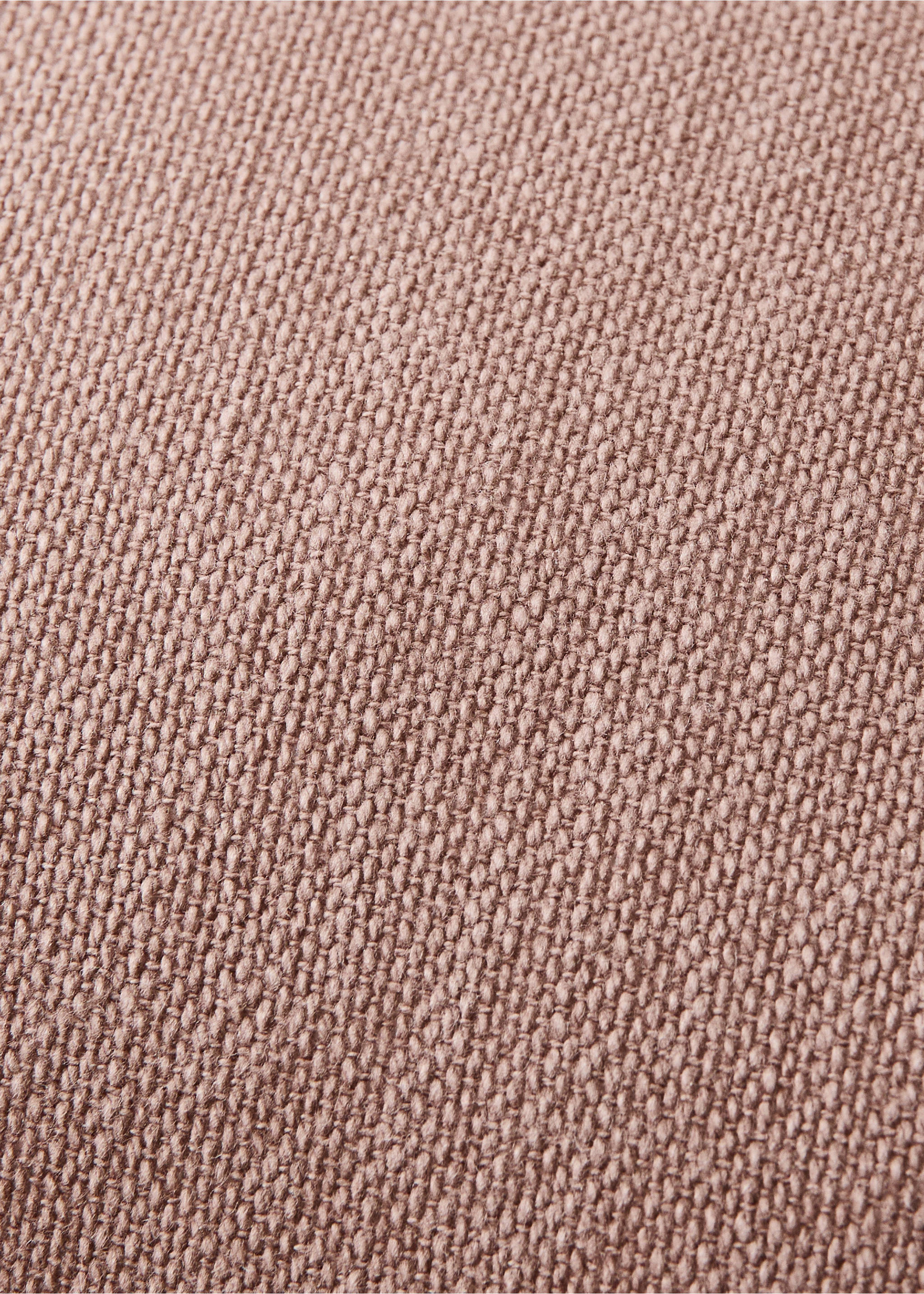 Cotton texture cushion cover 30x50 cm - Details of the article 3, Nude. Ref: 37091461-00.