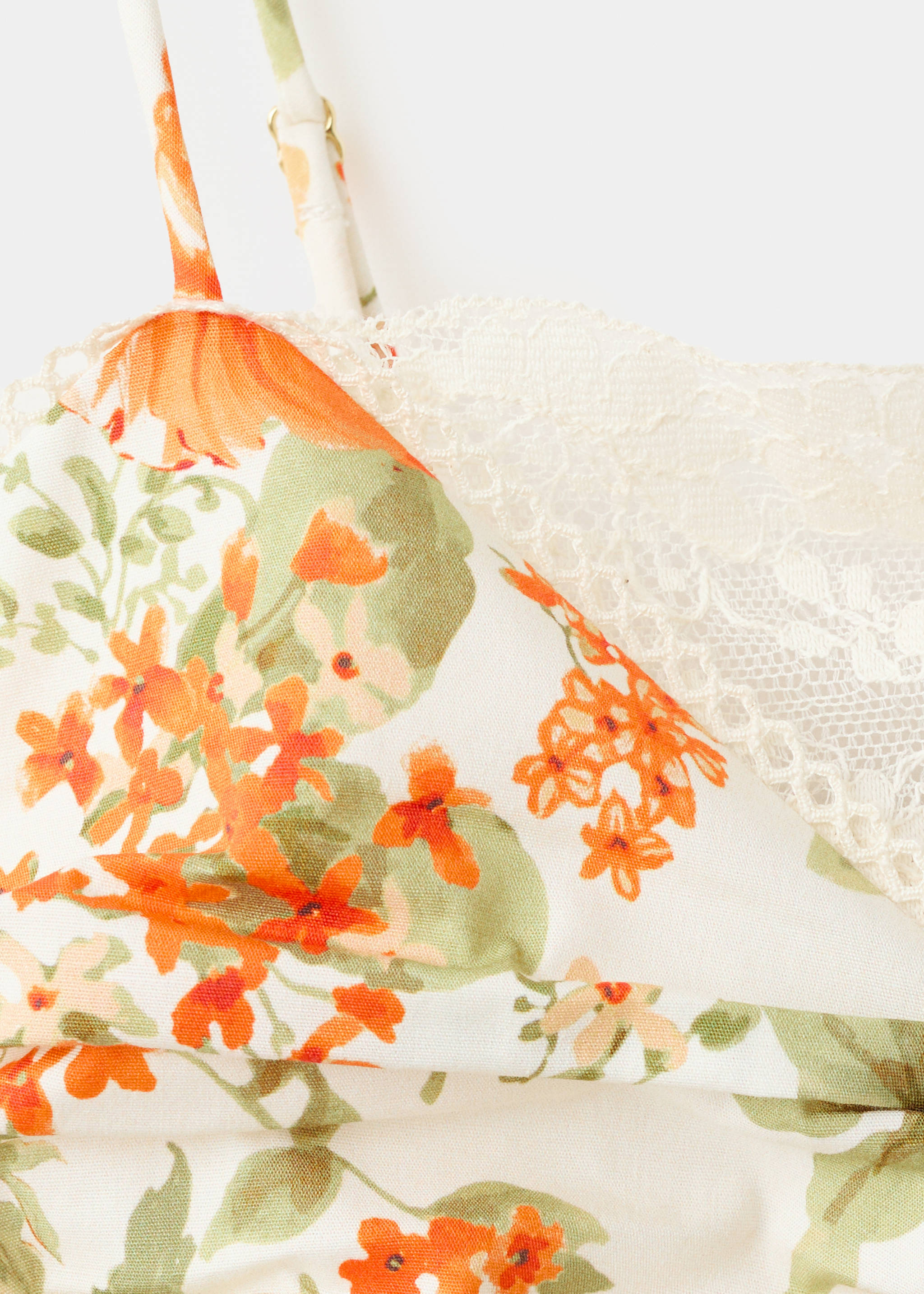 Draped floral top - Details of the article 8