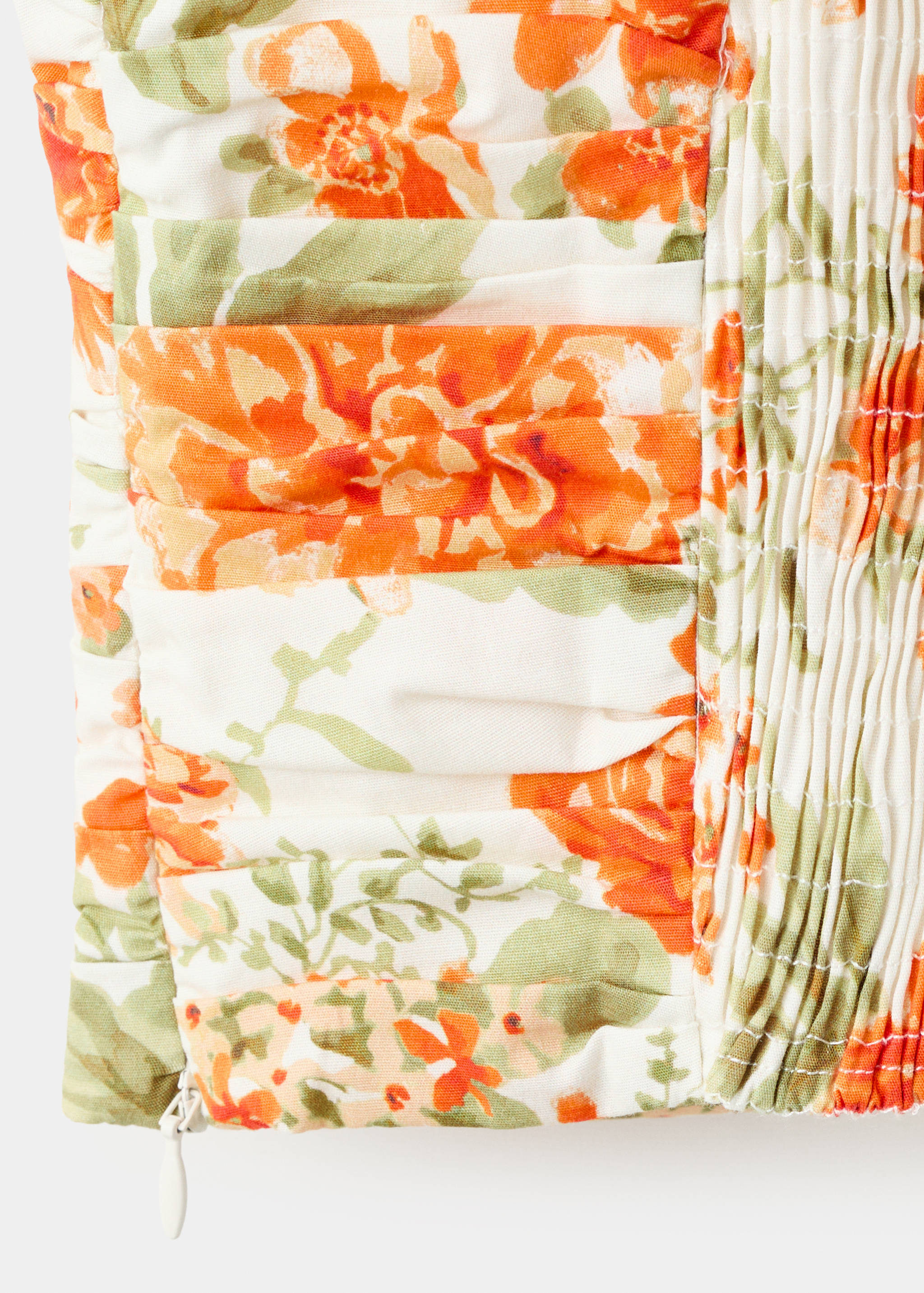 Draped floral top - Details of the article 0