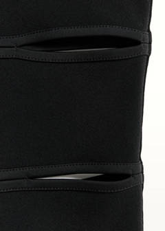 Capri trousers with openings — Black 6