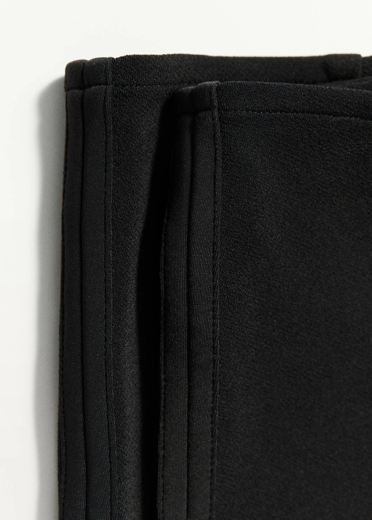 Capri trousers with openings — Black