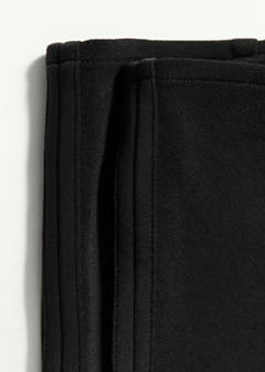 Capri trousers with openings — Black 7