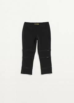 Capri trousers with openings — Black 5