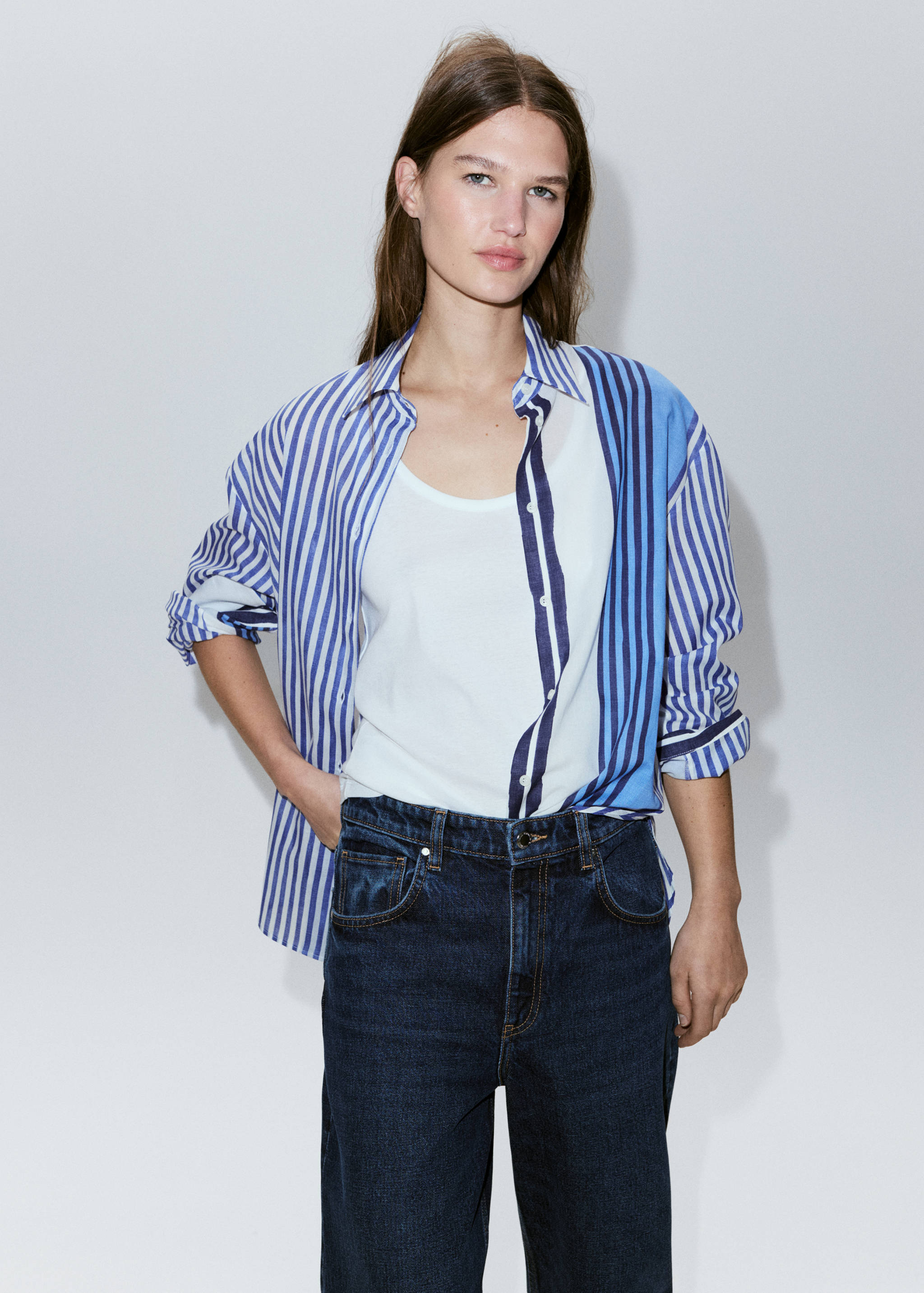 100% cotton striped shirt - Details of the article 1